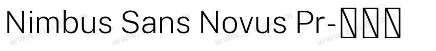 Nimbus Sans Novus Pr字体转换